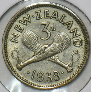 New Zealand 1939 3 Pence 152359 combine shipping
