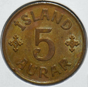 Iceland 1942 5 Aurar 192593 combine shipping