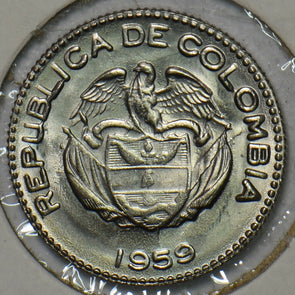 Colombia 1959 10 Centavos Eagle animal 196115 combine shipping