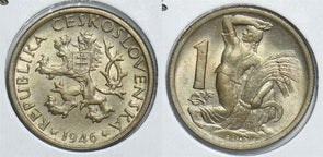Czechoslovakia 1946 Koruna 198738 combine shipping