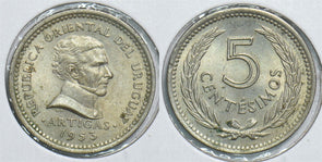 Uruguay 1953 5 Centesimos 198638 combine shipping