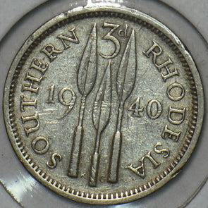Rhodesia 1940 3 Pence 196010 combine shipping