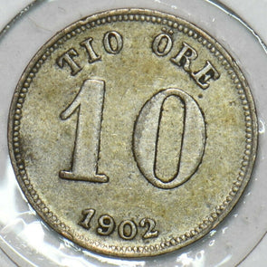 Sweden 1902 10 Ore 152751 combine shipping