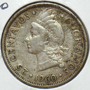 Dominican Republic 1960 25 Centavos 294296 combine shipping