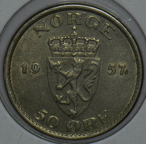 Norway 1957 50 Ore 290833 combine shipping