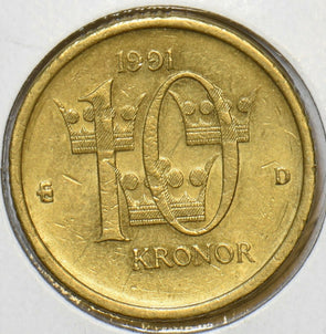 Sweden 1991 10 Kronor 903936 combine shipping