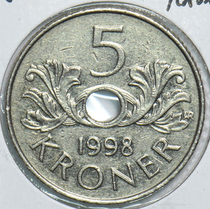 Norway 1998 5 Kroner 904802 combine shipping