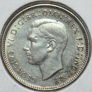 Australia 1942 6 Pence Kangaroo animal Ostrich Georgivs VI 902185 combine shippi