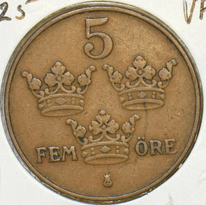 Sweden 1925 5 Ore 197097 combine shipping