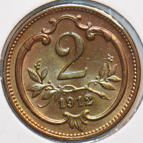 Austria 1912 2 Heller Eagle animal 151464 combine shipping