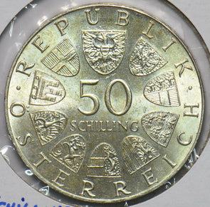 Austria 1974 Silver 50 Schilling 292784 combine shipping
