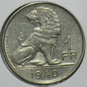 Belgium 1940 Franc Lion animal 151891 combine shipping
