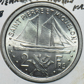 France 1948 2 Francs Saint Pierre & Miquelon 196892 combine shipping