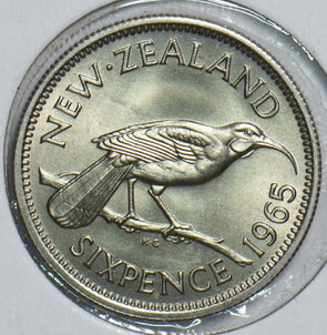 New Zealand 1965 6 Pence Huia bird 298653 combine shipping