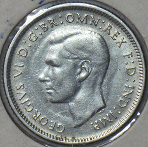 Australia 1943 S Shilling Merino ram animal 150810 combine shipping