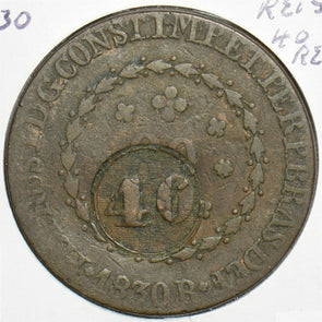Portugal 1830 40 Reis 153230 combine shipping
