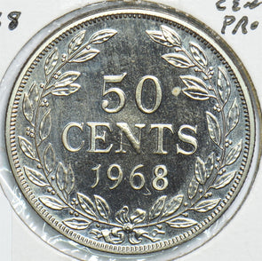 Liberia 1968 50 Cents Proof 198392 combine shipping