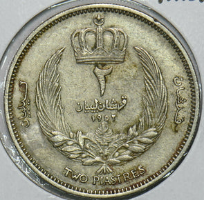 Libya 1952 AH 1372 2 Piastres 196632 combine shipping