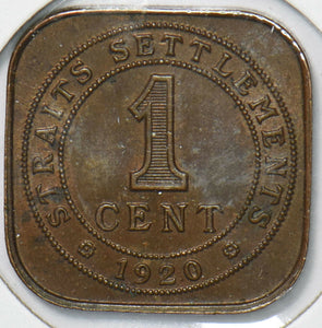 Straits Settlements 1920 Cent  291056 combine shipping