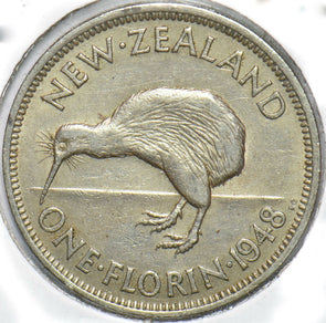 New Zealand 1948 Florin Kiwi animal George VI 902034 combine shipping