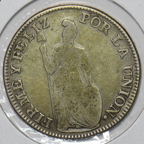 Peru 1836 4 Reales 491232 combine shipping