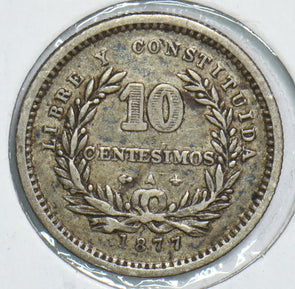 Uruguay 1877 10 Centesimos 198631 combine shipping