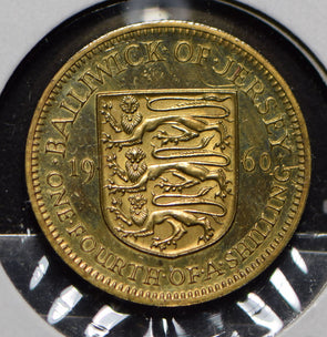 Jersey 1960 1/4 Shilling  191186 combine shipping