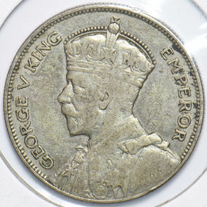 New Zealand 1934 1/2 Crown Ram animal George V 150573 combine shipping