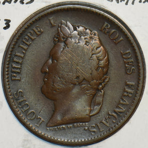 French Colonies 1843 A 5 Centimes 296804 combine shipping