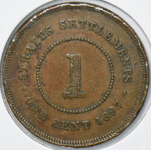 Straits Settlements 1897 Cent  291078 combine shipping
