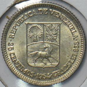Venezuela 1954 25 Centimos Horse animal 193696 combine shipping