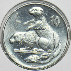 San Marino 1975 10 Lire Marmot animal 197324 combine shipping