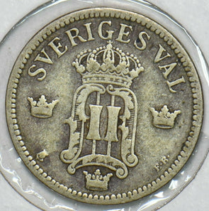 Sweden 1907 25 Ore 152809 combine shipping
