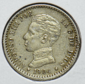 Spain 1904 50 Centimos Lion animal 294527 combine shipping