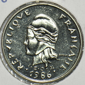 French Polynesia 1986 10 Francs BU 903892 combine shipping