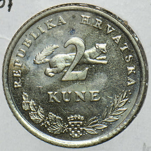 Croatia 2001 2 Kune Fish animal Marten BU 152722 combine shipping