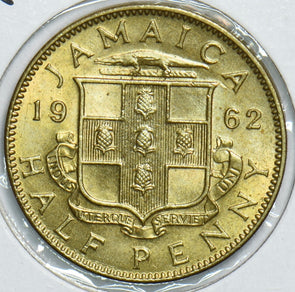 Jamaica 1962 1/2 Penny Choice BU 198509 combine shipping
