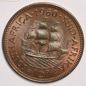 South Africa 1960 1/2 Penny 299354 combine shipping