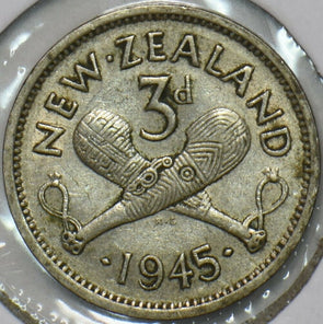 New Zealand 1945 3 Pence 903630 combine shipping