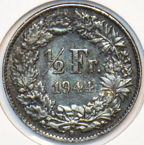 Switzerland 1944 1/2 Franc 151272 combine shipping