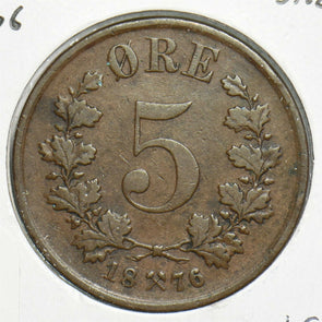 Norway 1876 5 Ore 298383 combine shipping