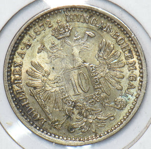 Austria 1872 10 Kreuzer Eagle animal 194884 combine shipping