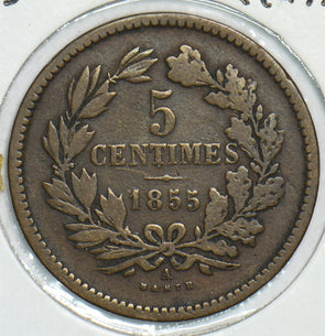 Luxembourg 1855 A 5 Centimes 198753 combine shipping