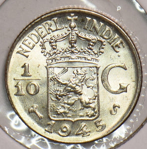 Netherlands East Indies 1945 S 1/10 Gulden 199174 combine shipping