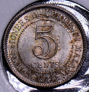 Malaya 1945  5 Cents M0067 combine shipping