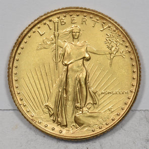 1986 $10 1/4oz Gold Eagle American Gem BU GL0289