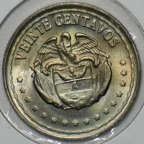 Colombia 1964 20 Centavos Eagle animal 196109 combine shipping