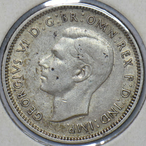 Australia 1942 S Shilling Merino ram animal 150808 combine shipping