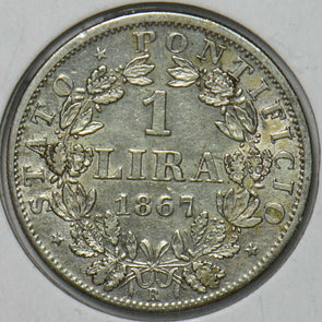 Vatican 1867 Papal states Lira Italy 296917 combine shipping