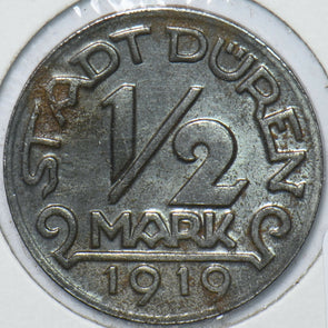 German States 1919 1/2 Mark Duren 296534 combine shipping